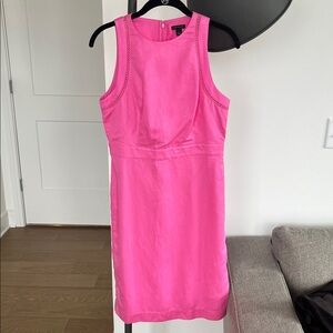 Ann Taylor Pink Midi Dress (size 2)